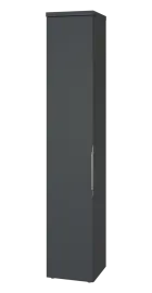 SIN 6 - 4D kancelářská skříň, 1-dveřová, levá, 2170x400x400, antracit